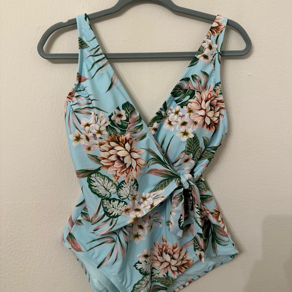 Kona Sol Tropical Floral Swimsuit